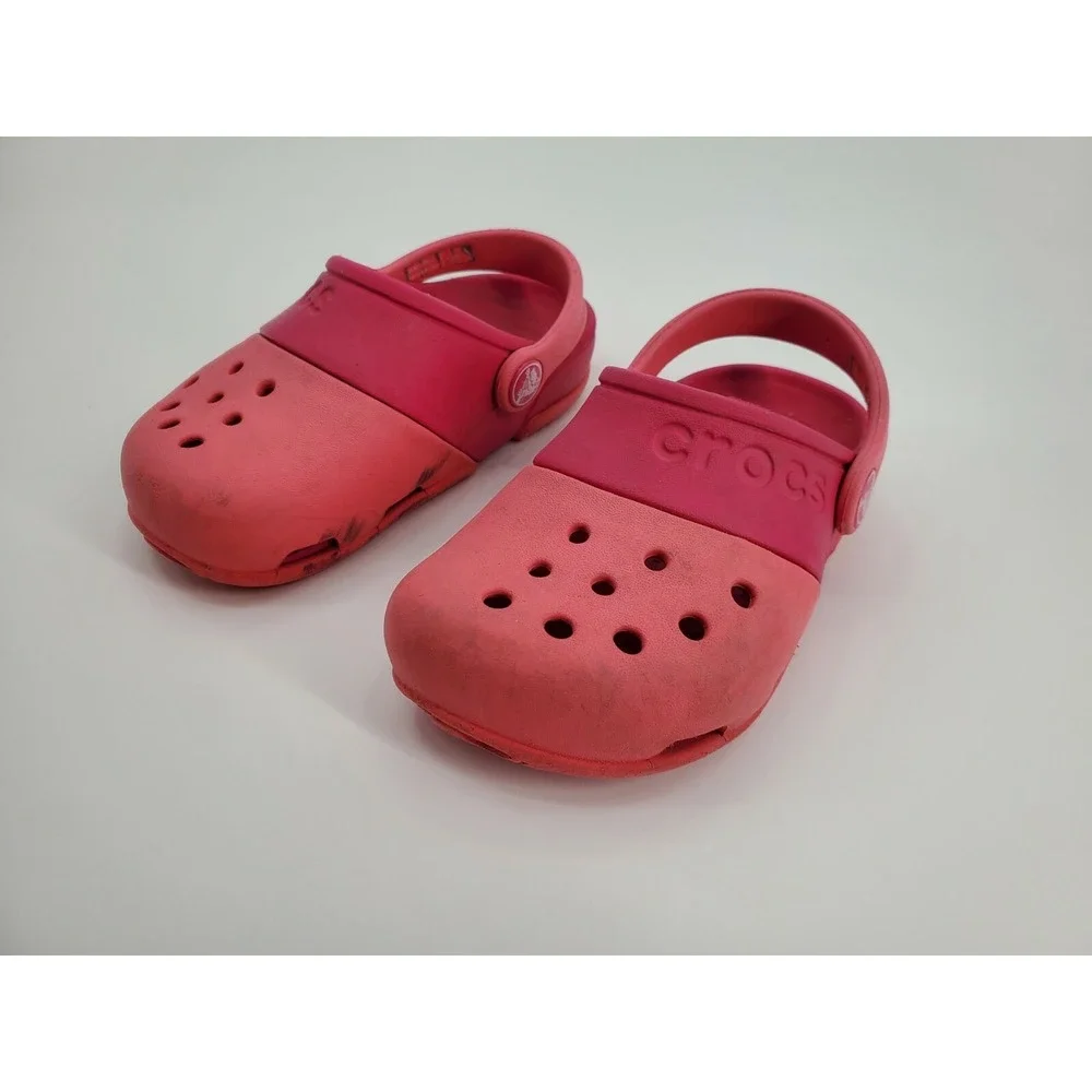 Crocs‎ Kids' Electro Clogs | Water Shoes | Kids' Shoes Pink Size C 9